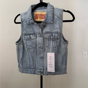 Boyish Light Blue Denim Vest